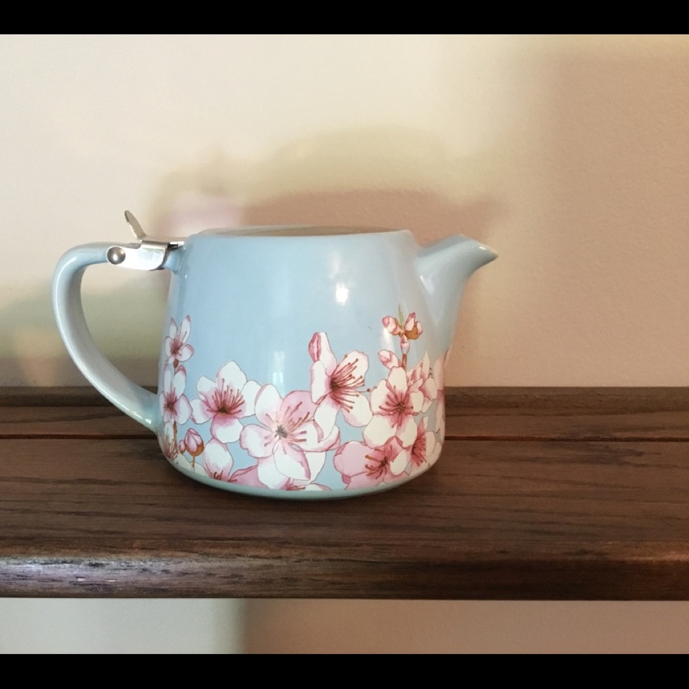 Fab Fit Fun ceramic flowered teapot